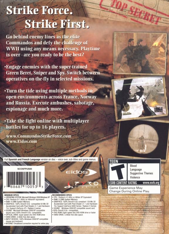 Amazon.com: COMMANDOS - STRIKE FORCE (DVD-ROM) : Video Games